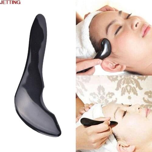 Natural Resin Obsidian Massage Stone Magic Guasha Scraping Skin Care Tool Pain Relief Facial Massager Face SPA Tool Health Care