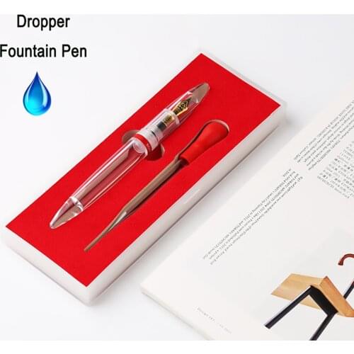 Moonman M2 Fully Transparent Dropper Fountain Pen Large-Capacity Ink Storing Iridium Point EF/F Nib Fashion Writing Gift Set