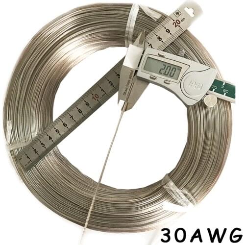 6 meters 30AWG Transparent double and audio box power signal electronic toy car battery LED 2*1mm gold and silver wire