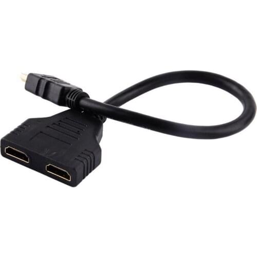 Splitter Cable 1080P HDMI Male to 2 Female Port 1 In 2 Out HDMI Splitter Cable Adapter Converter For Xbox PS3 DVD players etc V1