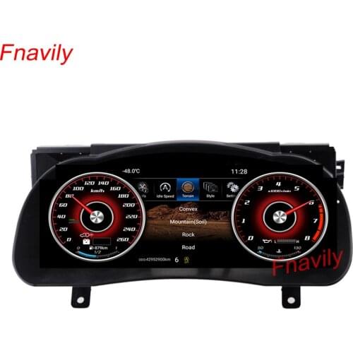 Fnavily 12.3 Inch Touch Screen Instrument Panel Android 9.0 For Toyota highlander Instrument Dashboard Panel Assembly 2015-2019