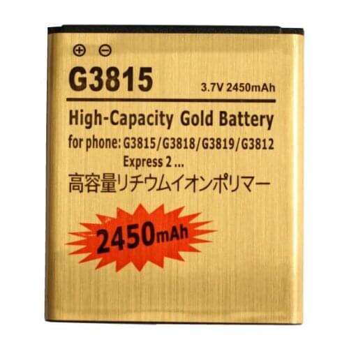 1x 2450mAh EB-L1L7LLU Gold Replacement Li-ion Battery For Samsung Galaxy Express 2 G3815 G3818 G3819 G3812 i939 i9260 I9268