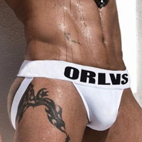 Men Jock Strap Bikini Breathable Underwear Backless Jockstrap Briefs Underpants Thong Cotton Sexy Underpants Penis Pouch Panties