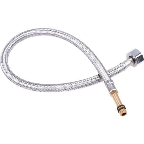 40/50cm Universal Shower Hose Stretch Extra Long Chrome Handheld Flexible Shower Head Hose Hotel Bathroom Replacement