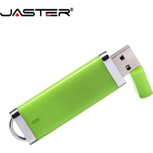 JASTER Plastic USB Flash Pen Drive USB 2.0 Memory Stick Pendrive 4GB 8GB 16GB 32GB 128GB Custom Logo gifts U disk 64GB