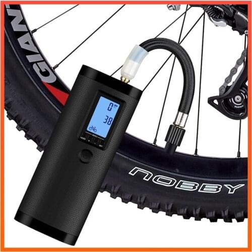 100PSI Bike Electric Inflator Bicycle Cycle Multi-Function Air Pump Rechargeable Cordless Tire Pump MTB Road Bike Air Inflator