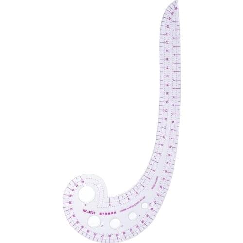 1 Pc Sewing Tools Soft Plastic Transparent Comma Shaped Tailor Curve Ruler Styling Design Ruler French Curve Ruler Sewing Tools