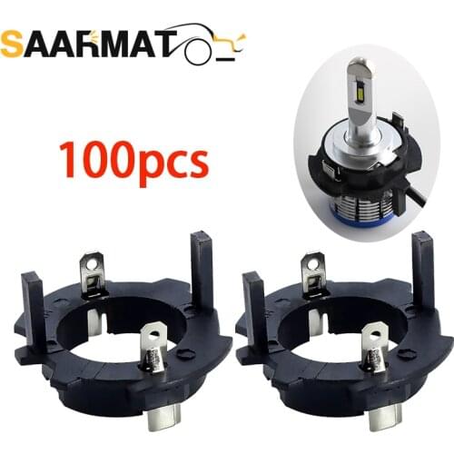 100×H7 LED Headlight Retainer Clip Base Holder Headlamp Socket Adapter for Volkswagen OldJetta Sagitar golf 5