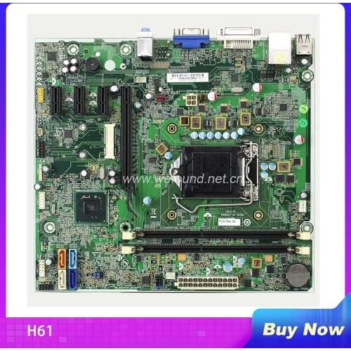 100% Working Desktop Motherboard for 3500 H61 1155 682953-001 687577-001 System Board Fully Tested