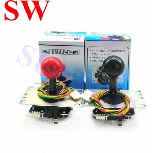 2PCS/Lot JLF-TP-8YT-SK Sanwa Type Fighting rocker with shaft/ cover and LB-35 Ball/Original Japan Joystick for DIY Arcade part
