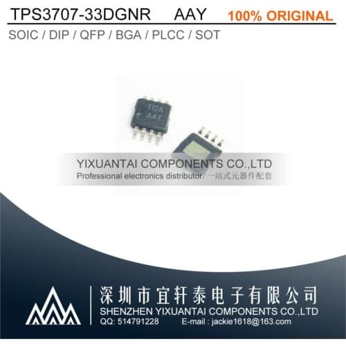 5pcs/lot 10pcs/lot 50pcs/lot Free shipping 100% original TPS3707-33DGNR 3707-33 AAY MSOP8
