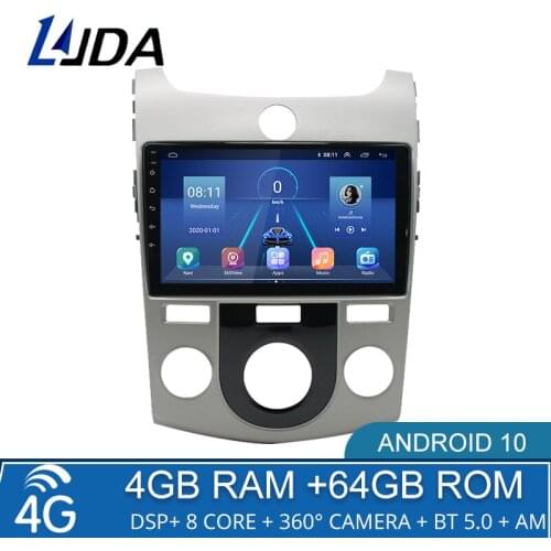 4G+64G DSP 2 din Android 10.0 4G NET Car Radio Multimedia Video Player for KIA Forte Cerato 2008-2012 2013 2014 WiFi BT carplay