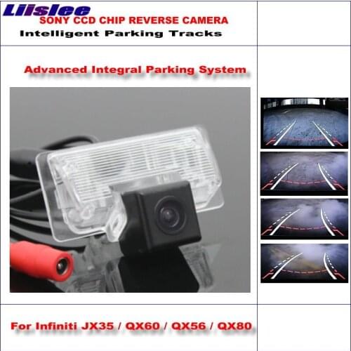 Car Intelligent Parking Backup Camera For Infiniti JX35 / QX60 / QX56 / QX80 Reverse Rear View Camera Dynamic Trajectory