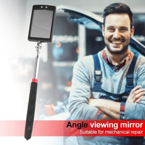 Adjustable Endoscope Car Angle View Endoscope Two Ultra-bright LED Lamps Durable Extending Telescoping Inspection Mirror