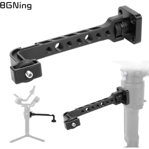 BGNing Video Monitor Mount Bracket 360degree Rotation w/ Cold Shoe 1/4'' 3/8" Inch Screw for DJI Ronin S SC for Zhiyun WEEBILL