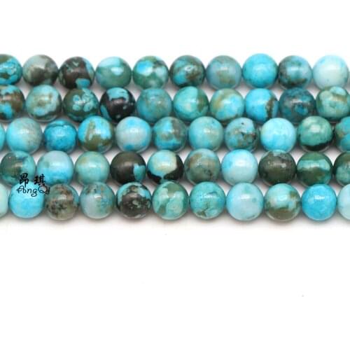 Natural lucky Jades Stone Round Chalcedony Loose Beads 4 6 8 10 12 14mm Diy Handicraft Charms Beads For Jewelry Making