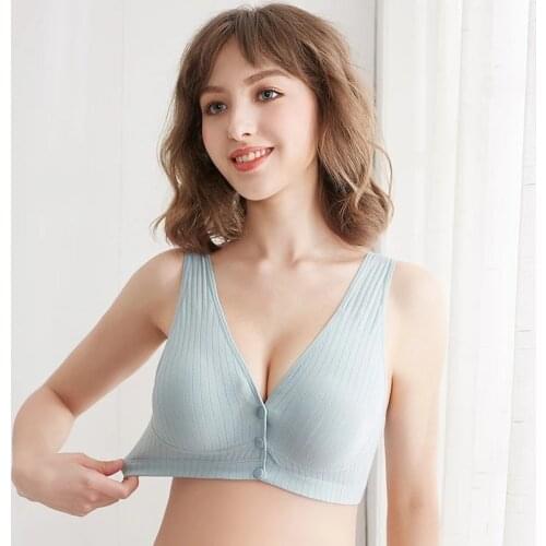 Padded Nursing Bra Maternity Bras Sleep Bra Nursing Underwire Bras Breastfeeding Bras Large Breastfeeding Bralette Push Up