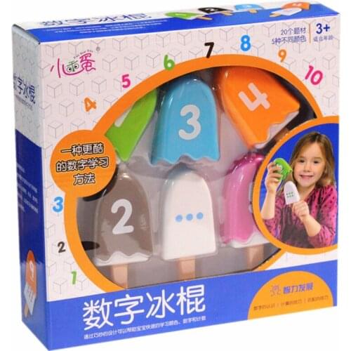 Kids Ice Cream Arithmetic Digital Popsicle Mathematics Math Toys Counting Sticks Kindergarten Preschool Toys for Children Girls