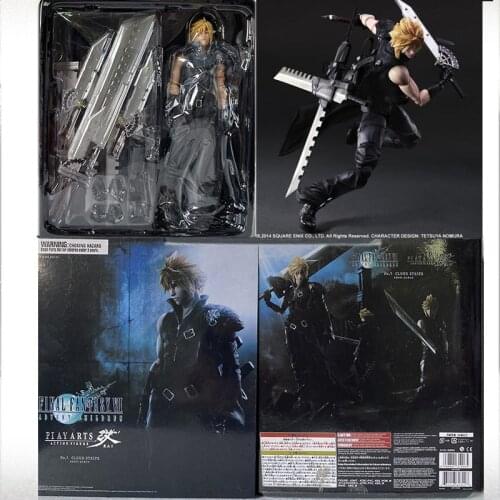 Cloud Strife Figure Play Arts Kai Cloud Strife Sword Final Fantasy Action Figure Collectible Model Toy 28cm 11inch