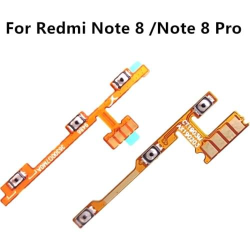 For Xiaomi Redmi Note 8/ Note 8 Pro Power Volume Side Key Button Flex Cable ON OFF Switch Flex Cable Replacement Repair Parts