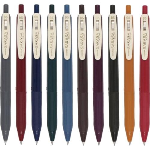 Hot Retro Design Zebra Vintage JJ15 Gel Pen Smooth SARASA 0.5mm Student Pen Writing Supplies Japanese Stationery