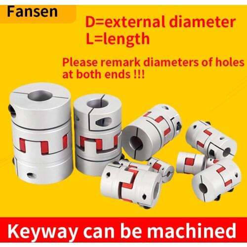 GS GR Aluminium Flexible Shaft Coupler Coupling stepper Motor coupler Connector CNC shaft coupling 5X6X6.35X8X10X12X14~53 54 55