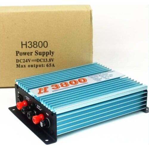 H3800 Transformer 24V to 13.8V 65A / 100A Regulator Power supply for Mobile Two way Radio Car Radio 18V-40V In 13.8V 65A/100A