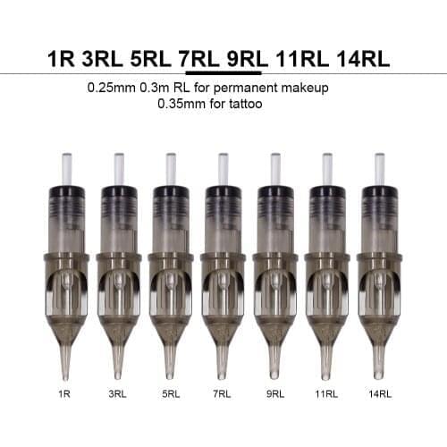 Tattoo Cartridge Needles RL Disposable Sterilized Safety Tattoo Needle for Cartridge Tattoo Machines Grips Tattoo Needle