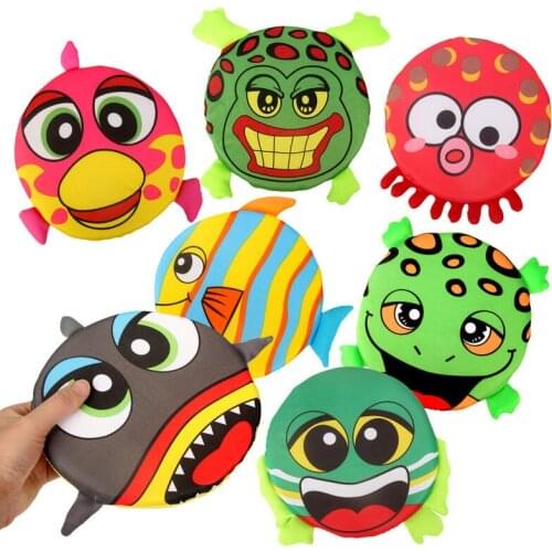 Parent-child interactive sports Safety Creative Frisbwe circular fabric soft disc game Outdoor sports flying saucer Kids Gift