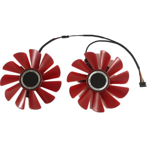 85MM Diameter RX-570-RS FDC10U12S9-C GPU VGA Card Cooler Dual Fan For XFX RX570 RS Video Graphics Cards Cooling As Replacement