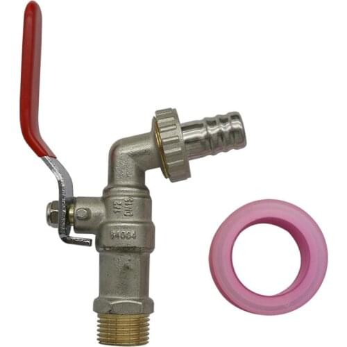 Metal 1/2" External Thread Water Faucet Garden Irrigation Washing Machine Water Control Valve 15mm Outlet Water Tap 1 Set