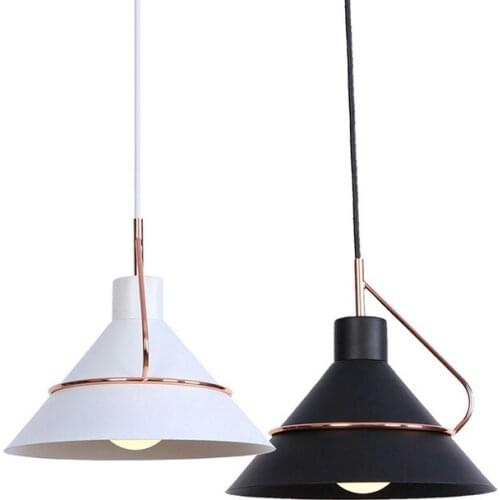 Fashion Iron Pendant Lights Nordic Lamp Light Fixtures LED Hanglampen Bedroom Reataurant Dining Luminaire Suspension Lighting