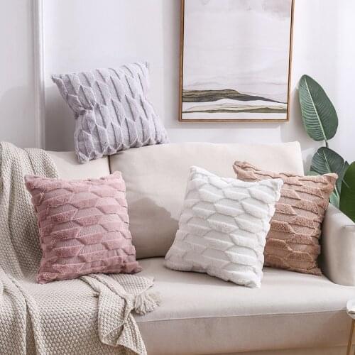 Soft Plush Throw Pillow Cover Luxury Velvet Decorative Cushion Cover For Couch Living Room Christmas Gifts 45*45cm