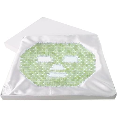 Jade Face Mask Anti-Aging Cooling Mask Natural Stone Cold Therapy Sleeping Mask Facial SPA Crystal Massager Wrinkle Removal