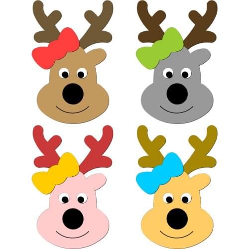 New Deer Bow Puzzle Wooden Die Scrapbooking N135 Cutting Dies Multiple Sizes Compatible With Most Die Cutting Machines