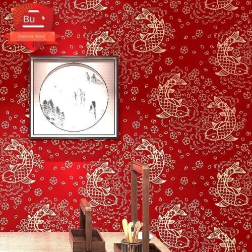 Wellyu New Chinese Style Style Classical Zen Chinese-style Bedroom Living Room Vintage Decoration TV Background Wallpaper