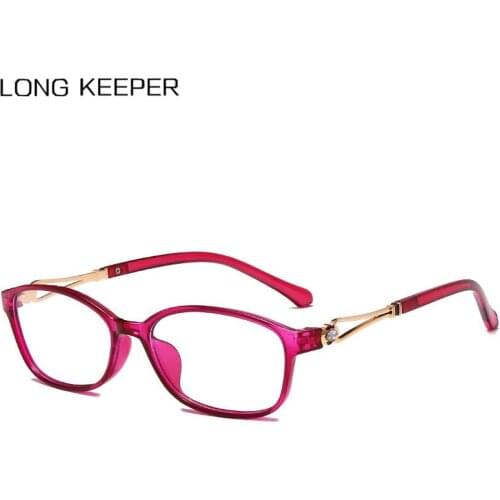 Blue Light Blocking Glasses Women Vintage Square Eyewear Frame Red Clear Lens Optical Computer Reading Eyeglasses UV400 Oculos