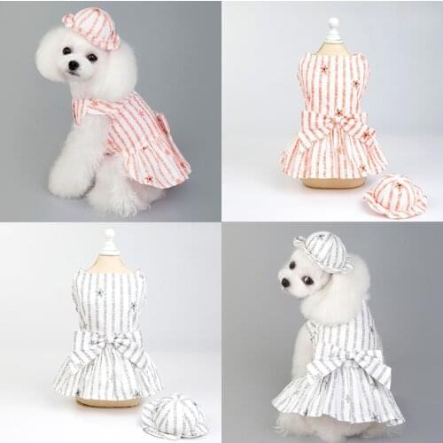 YooLook Striped Dogs Clothes 2021 Cute Funny Dog Clothes for Small Medium Dogs Summer Pet Clothes T-shirt Sweet Ropa Para Perros