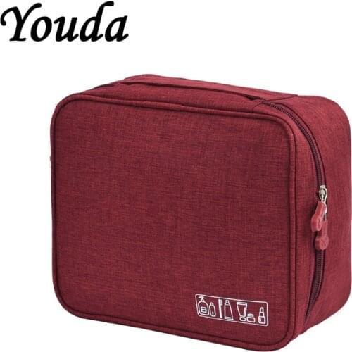 Youda Travel Organization Beauty Cosmetic Cases Storage Pouch Wash Bags Women Drawstring Make up Bag Organizer Handbag