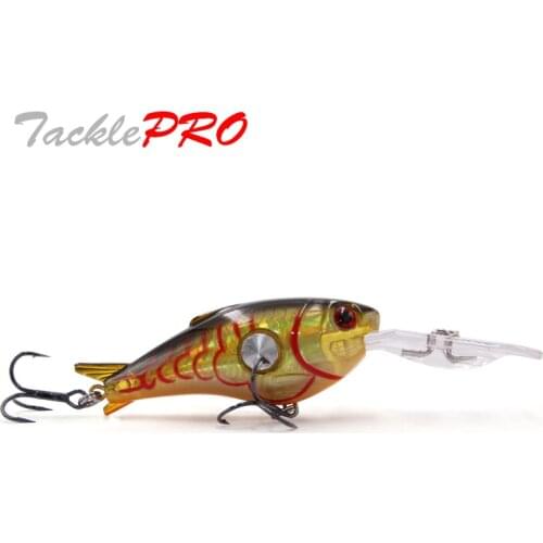TacklePRO M07 Crankbait Fishing Lure Floating Minnow 50mm 10g 1.8-3.9M 1PC Bait Hard Saltwater Fishing Tackle Deep Diving