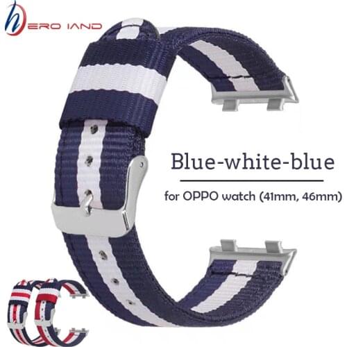 Fabric Nylon Bands For OPPO Watch 41mm 46mm Watchband Belt buckle Replacement Strap For OPPO Watch Bracelet Accessories Correa