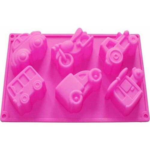 Homedmade Chocolate Soap Candle Crayon Cookies Plaster DIY Silicone Mold Pan Tray Kids Fun Maker (Vehicles Car)