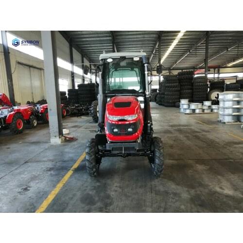 Farm Tractor 50HP 4*4 Wheel Driver With Cabin Diesel Oil Engine Orchard Paddy Lawn Garden Agricultural Machinery