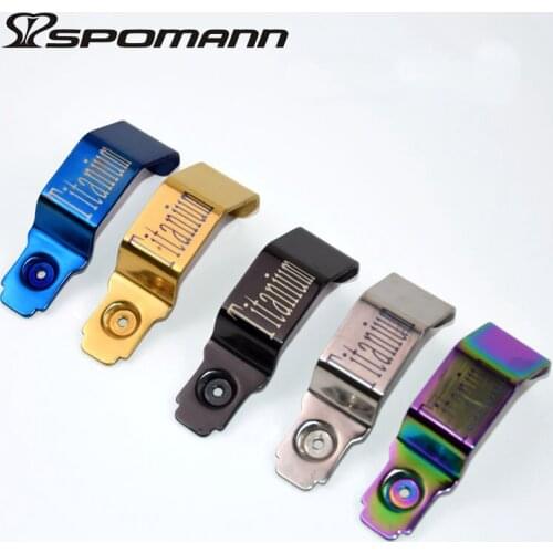 Spomann ultra-light titanium alloy folding bike front light stand flashlight bracket special for brompton folding bicycle parts
