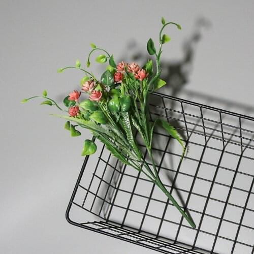 Home Vase Furnishings Simulation Plant Forest Atomization Made Old Vine Leaf Camellia Bunch Restaurant