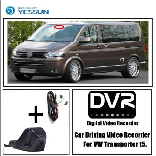 YESSUN for Volkswagen Transporter t5 Car Driving Video Recorder DVR Mini Control APP Wifi Camera Registrator Dash Cam