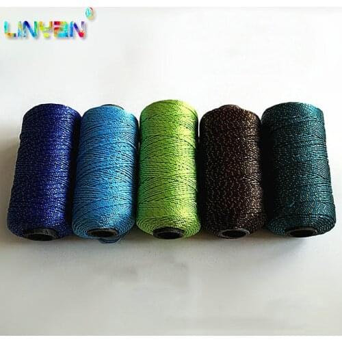 110g handwork Gold synthetic yarn for knitting baby threads for knitting hand-knitted knitting cushion thread high quality t3