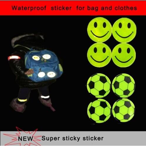 1 sheet Super sticky Traffic Safety Reflective sticker car motorbike bicycle scooter decal sticker bag sticker helmet sticker