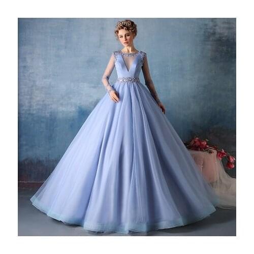 100% real luxury light blue lace beading veil deep V medieval dress Renaissance gown queen Victorian Belle Ball gown