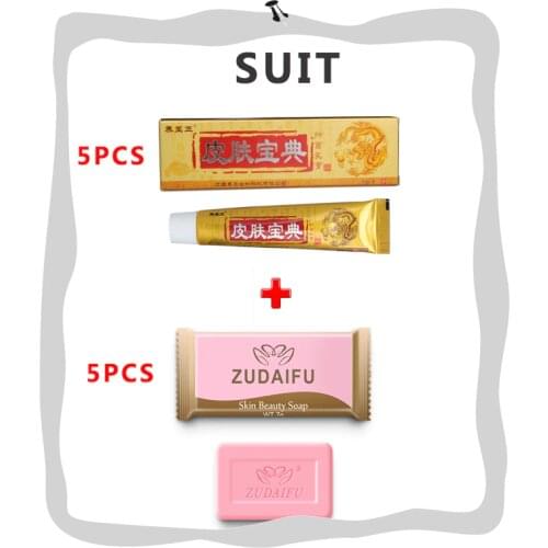 5pcs Zudaifu soap bath Skin Conditions Effective 5pcs YIGANERJING Powerful Original Psoriasis Dermatitis Eczema Pruritus